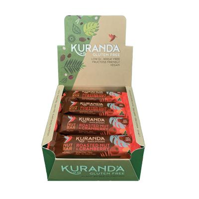 Kuranda Wholefoods Gluten Free Nut Bars Roasted Nut & Cranberry 45g x 16 Display